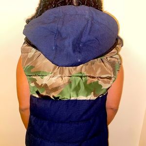 Zara denim camou vest small men ( but unisex )